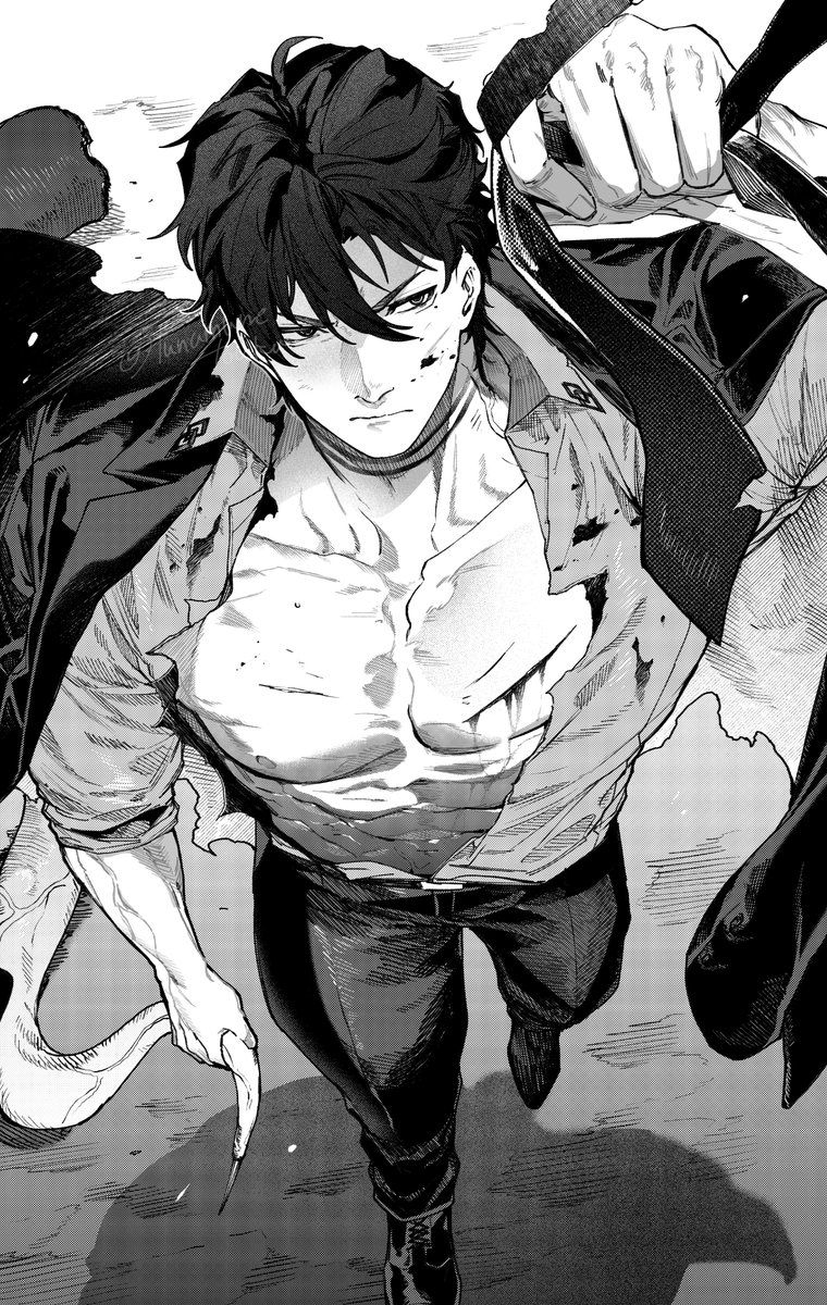 tunamune_touka's tweet photo. 表紙の男です　よろしくお願いします！ https://t.co/GGvCAGGKnM