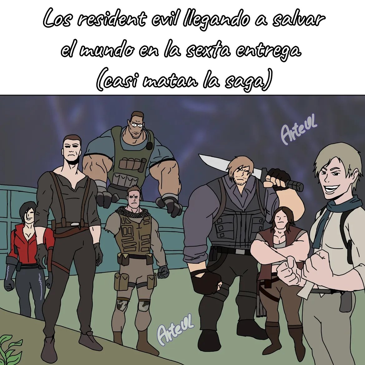 Jinnoh9q's tweet photo. La historia y personajes del 6 son una basura, pero su gameplay es bastante bueno, tiene un montón de contenido y su soundtrack también es bueno.

Y el 5 pues lo unico destacable que tiene es Wesker, así que prefiero a RE6 por más de que sea un festival de explosiones sin sentido https://t.co/gjjCZ1HlgE