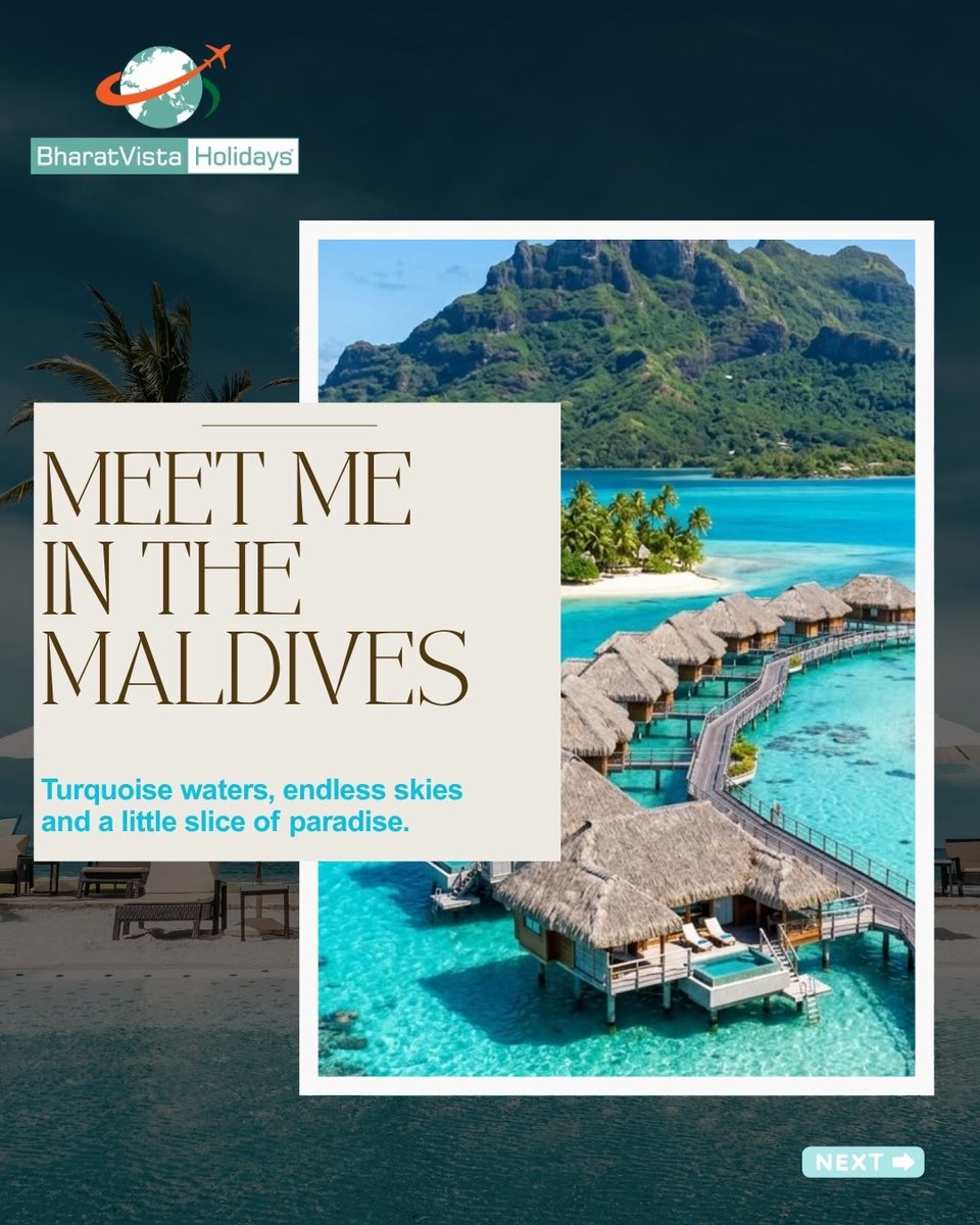 David25Js's tweet photo. Turquoise waters, overwater villas, vibrant marine life and dreamlike sunsets. The Maldives is made for romance, relaxation and adventure. Your island escape awaits. https://t.co/ROIInVfmCC