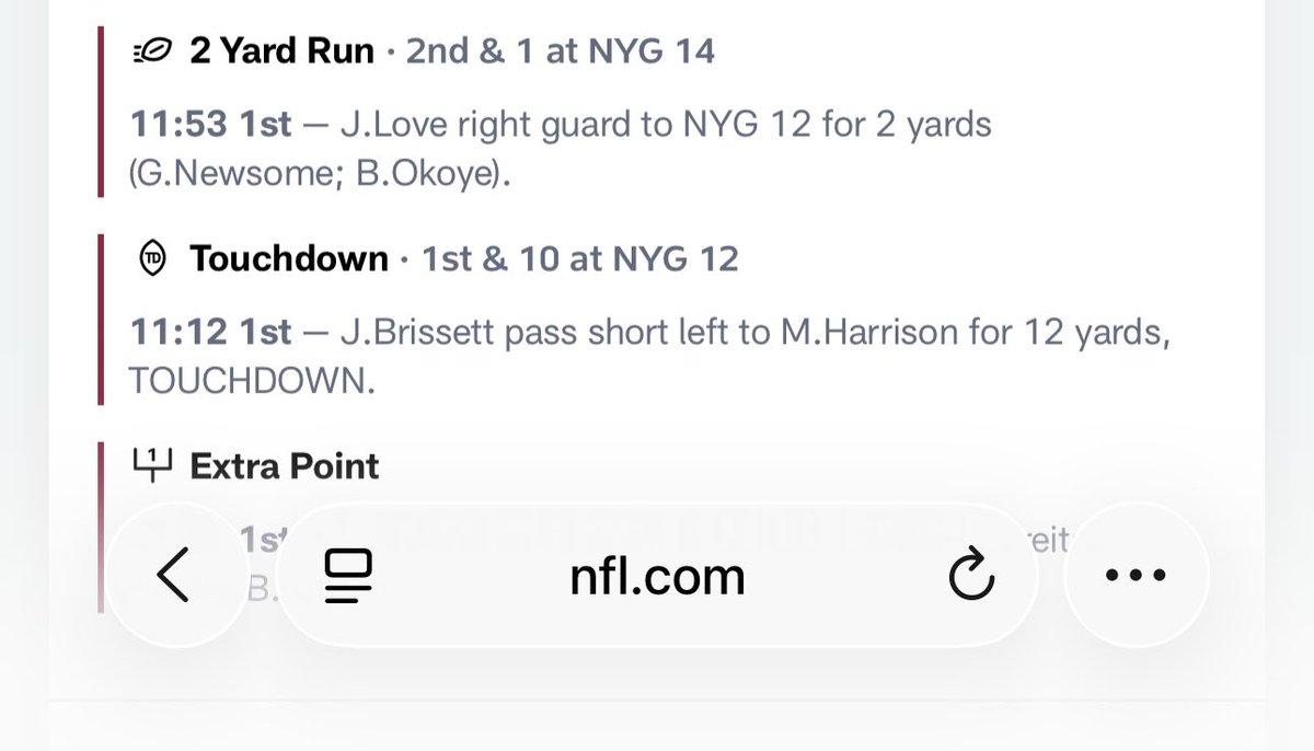itsbigrodbitchh's tweet photo. @FanDuelSports @NFL @FanDuelSports @FanDuel_Support 
Where is this “real life official report” all we can see is game clock and on all sites it says Derrick scored first https://t.co/3op4lOoIOC