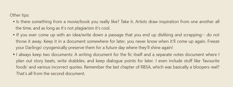 Cr8tveP's tweet photo. This semester I'm taking a class which is basically How to Write a Thesis 101 and it's made me realise just how similar writing academically is to writing fiction. https://t.co/i0gbgMPWGr