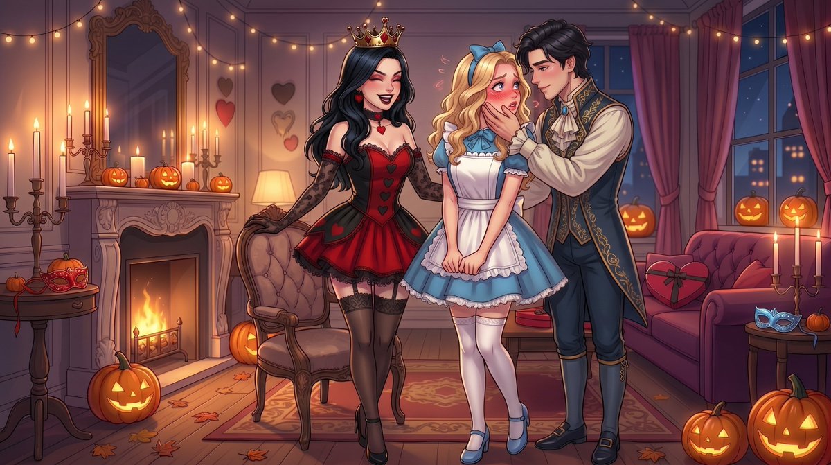 lindasofi555's tweet photo. Looks like the new Alice didn’t just win over her Queen…
She also caught the eye of a handsome prince.
And her girlfriend?
Far from upset… she’s smiling.
Like she planned the whole thing from the start. 👑💙
#TGCaption #ForcedFem #Feminization #Halloween #SissyAlice https://t.co/vR6cAAfpns