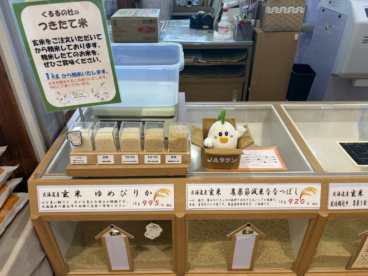 JA_JAtown's tweet photo. #じぇー太 のお土産🛍️

じぇー太は北海道の直売所「くるるの杜」で「バターコーンピラフ」＆「栗おこわ」をゲット🍚
フォロー＆リポストで抽選1名様にプレゼントするじぇ～❣️
詳細👉https://t.co/F932XrLB1A
〆切👉2026/10/15

#JAタウン ショップ「ホクレン」もチェック💁‍♂️
👉https://t.co/tMjoi74MLV https://t.co/DmgkwDajL4