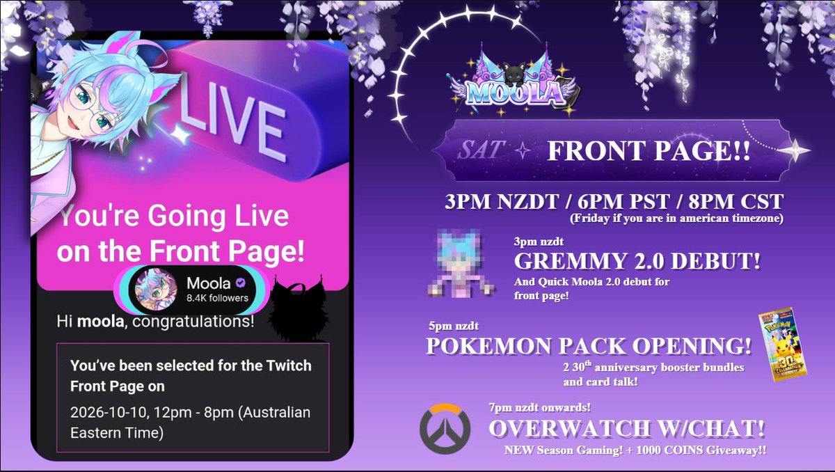 MoolaVtuber's tweet photo. FRONT PAGE HERE WE COME!!

LOTS OF FUN THINGS PLANNED INCLUDING GREMMY 2.0!!!

I cannot wait to show all the new faces that will discover us what we do!
🌟
Check out my twitch for daily streams 
" Moola "
🌟
#vtubers #vtuber #live2d #vtuberclips #twitchclips https://t.co/syZ2mbZqoI
