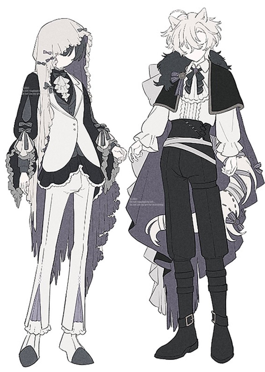 illd02's tweet photo. 過去絵で誤魔化そうのターン（2025ハロウィン🐺👻） https://t.co/JkxwWXGfxb