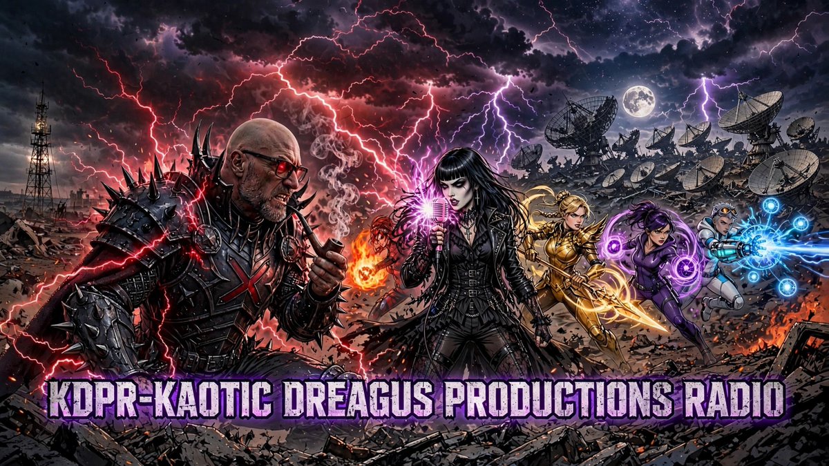 DreagusProd's tweet photo. LIVE NOW, late night — KDPR–KAOTIC DREAGUS PRODUCTIONS RADIO 🎵 AI music + comic art on stream.
Watch: https://t.co/euH6wApZ9g
#DreagusProductions #KDPR #LiveRadio https://t.co/ZuC20tgQpz