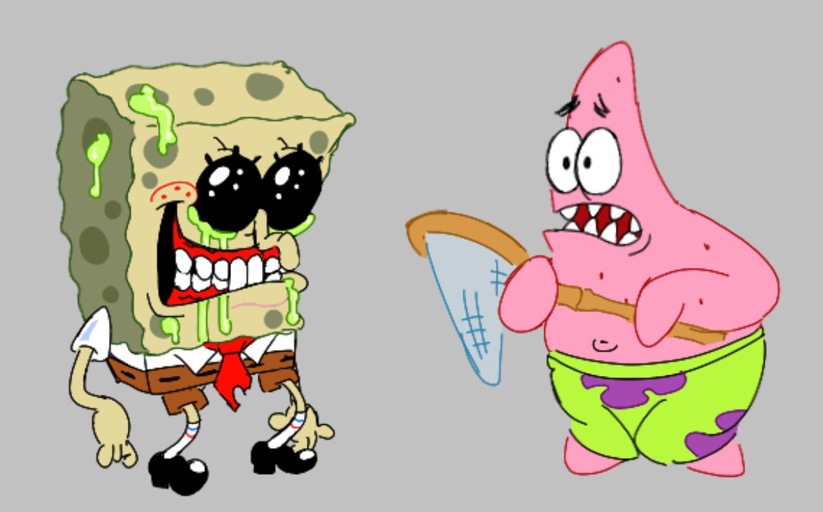 fl0pd00dle's tweet photo. "OKAY! I WARNED YA!"

Funny doodle based on this cool idea but it's partially based on "Suds" as well as replacing X's blood with jelly...

Ig it could be the "you can't run" equivalent??? https://t.co/naM5cYM6RY