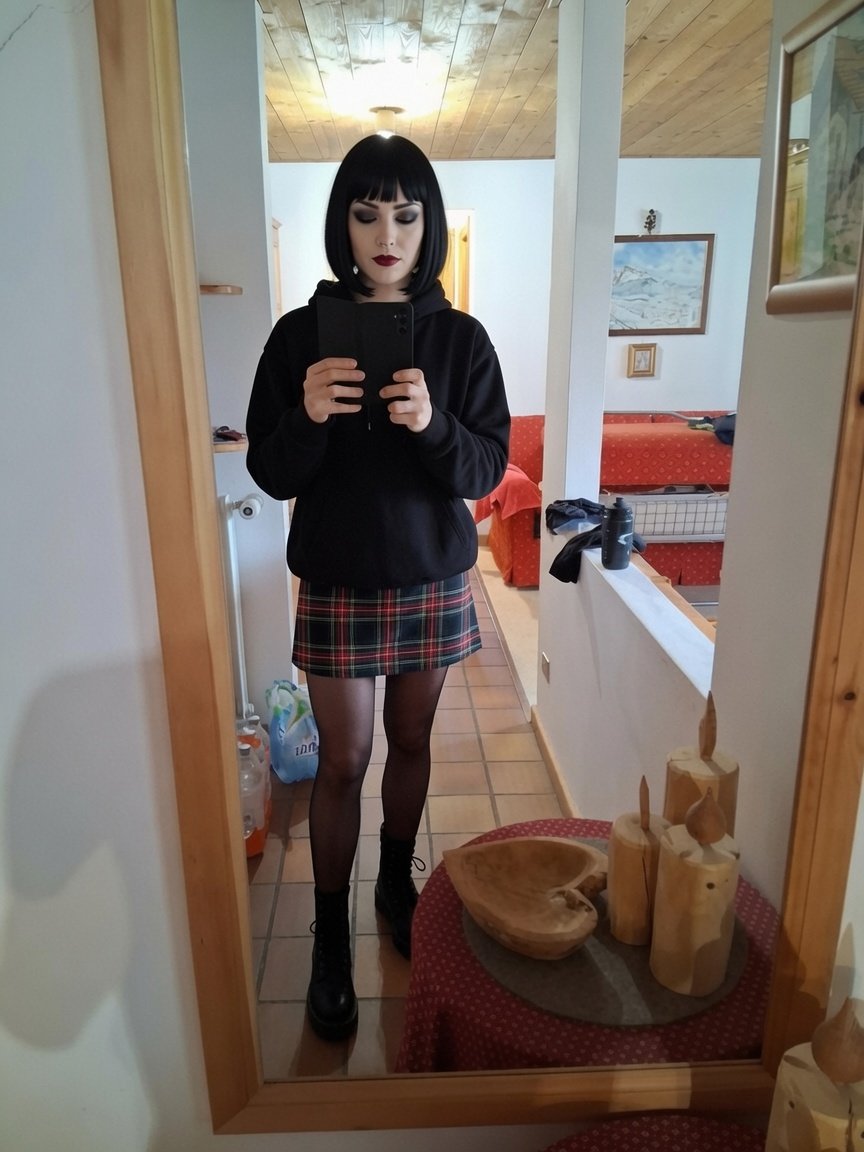 Alessia_Sissy80's tweet photo. A little goth... 😇❤️ https://t.co/TIxbz6DTsG