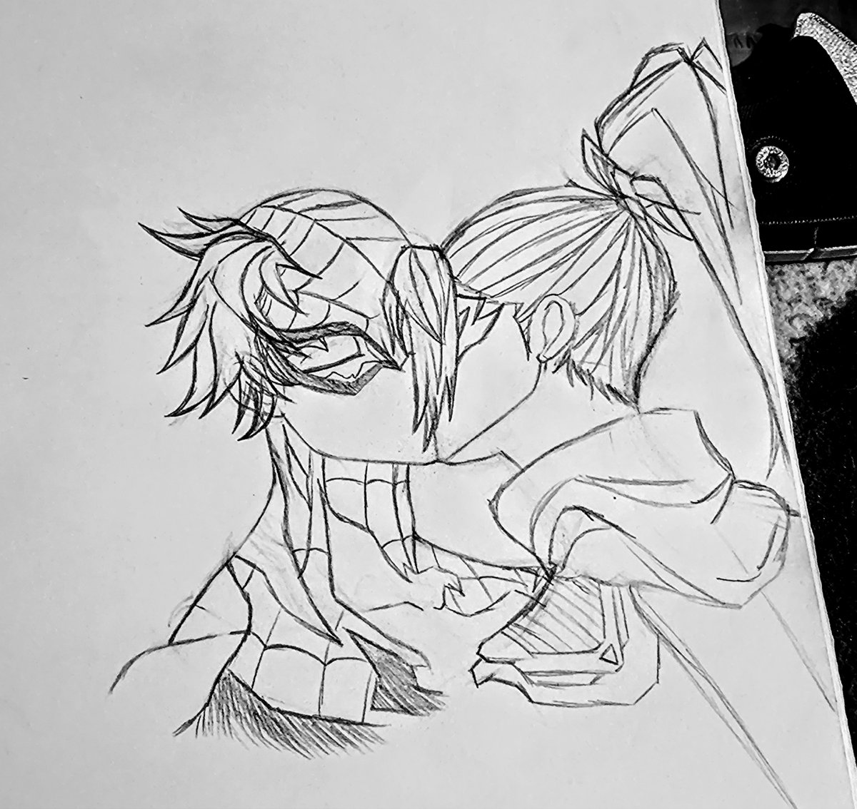 Emiliano1646840's tweet photo. Peter returns with Sai—wounded and hurt, but alive—kissing the love of his life. ❤️💙💜🦋🕷️🦋🕷️🦋🕷️🦋
#SpiderMan #Psylocke #SpiderSai #MarvelRivals #drawing #traditionalartist https://t.co/q5I6GPPqY3