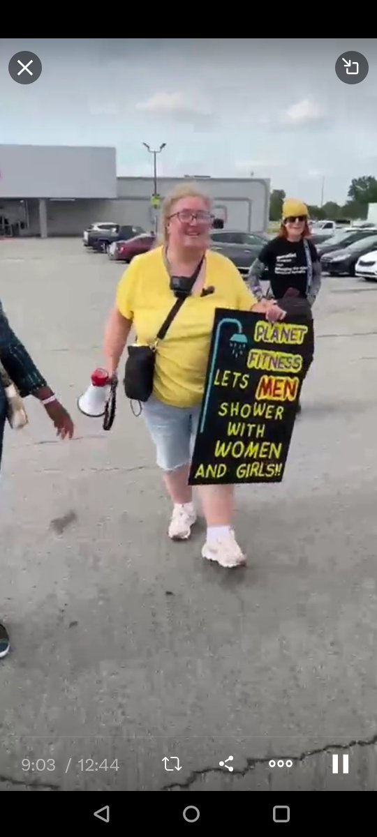 joeybrite1's tweet photo. @PlanetFitness has a motto:
'come as you are, leave a little stronger'

A group of us addressed their heinous policy of allowing men in the women's locker area in 2024 at several Planet Fitnesses in Tulsa, Oklahoma. 
@westcoastterf @GabsClark5
We spoke with managers at two of their locations who said they personally would not allow men in their locker rooms, but Planet Fitness never removed their 'inclusive' language from their mission statement.
Planet Fitness HATES women and their practices promote violence against women. I hope they LOSE everything. The government needs to investigate and shut their facilities down once and for all.
@FEC @USCPSC @JudgeJeanine