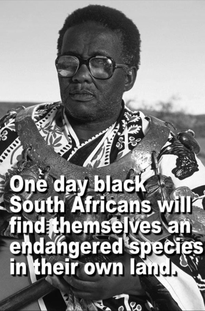 leolimza's tweet photo. Mkhulu Credo Mutwa once said "south africans will find themselves as endargered species in their own land"

#southafrica #southafricans #abahambe #SAcr #NoDnaJstRsa @JacintaNgobese @MarchAndMarchSA @OperationDudula @HermanMashaba @Action4SA we are watching you @HomeAffairsSA https://t.co/s7BW99e0Za