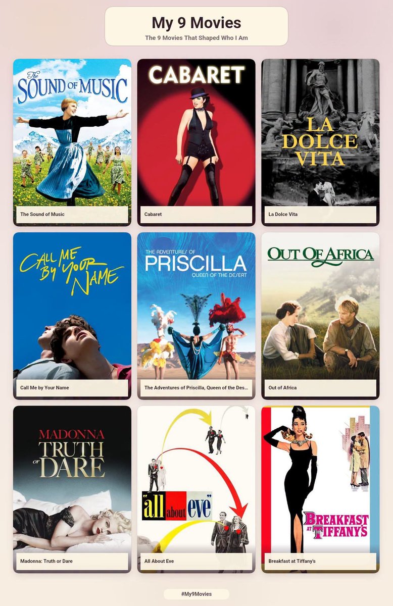 ParisChampPop's tweet photo. #My9Movies #The9MoviesThatShapedWhoIAm 
my https://t.co/fWkxEYqMkz