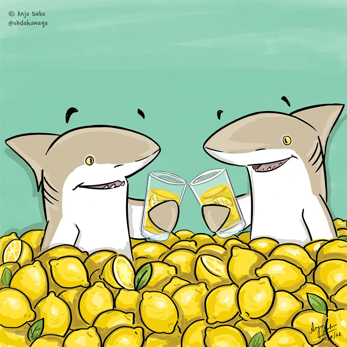 ohdakuwaqa's tweet photo. Sharktober #2 - Lemonade Shark.
Reposting an old one.
#shark #lemonsharks #Sharktober2026 https://t.co/tCWKyXQ5Hn