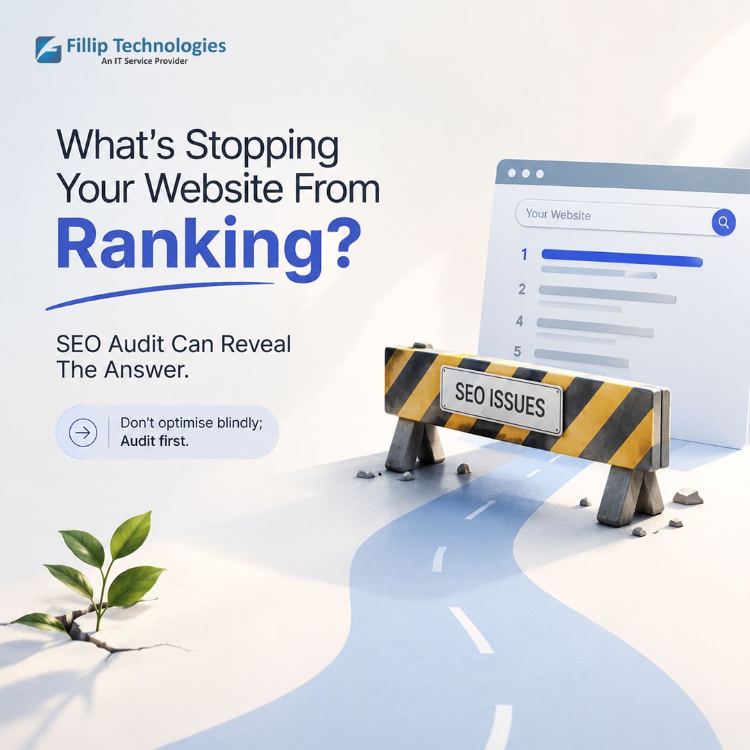 Fillip_Tech's tweet photo. Is your website struggling to rank?

Technical SEO, indexing, website structure, page speed &amp; content can all affect search visibility.

A proper SEO audit helps identify what’s holding your website back.

Don’t optimize blindly. Audit first.

#SEO #SEOAudit #FillipTechnologies https://t.co/1d5vxu2nvT