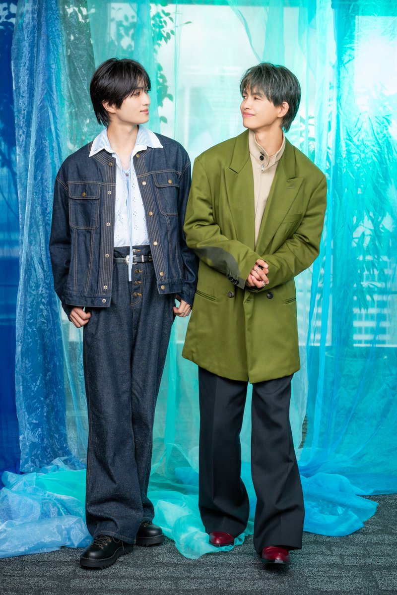 TVGweb's tweet photo. ワンエン・草川直弥×知念英和
「青と碧」インタビュー【前編】✍🏻
---
知念と青の共通点は“バブみ”⁉️
役との共通点を語り合う
「もうそのまんまです（断言）」

初共演となるお互いの第一印象、
第1話の見どころなども…💭
「知念くんが青で良かった」

https://t.co/Au6vuzVjiz

#ドラマ青と碧 https://t.co/9spmVsWzAb