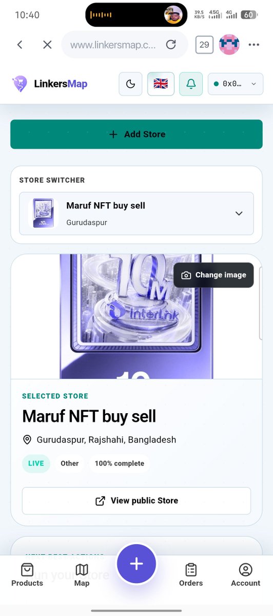 MdMaruf396299's tweet photo. My LinkersMap store is now LIVE! 💜🚀

I recently created my own store on @LinkersMap to buy, sell, and showcase InterLink ecosystem NFTs.

I’m happy to see real activity already happening through my store. 🔥

📦 Multiple 10M NFT orders completed
💬 Active buyer conversations
✅ Orders successfully fulfilled
🏪 Store is LIVE and ready for new orders

For me, this is more than just listing NFTs.

I’m actually using the marketplace, connecting with buyers, completing orders, and building my presence within the InterLink ecosystem.

I’ll keep adding more InterLink NFTs and continue growing my store step by step. 🚀

🌐 LinkersMap: https://t.co/RLd2LXXRRy

🏪 My Store: https://t.co/ows7thjqwv

📩 After placing an order, you can message me on Telegram at @interlink666 for order confirmation or any assistance.

@LinkersMap @Dr_Picoin @ArifAhmedITL @inter_link @kv_interlink @reina_itl

#LinkersMap #InterLink #ITL #ITLG #NFT #LMP