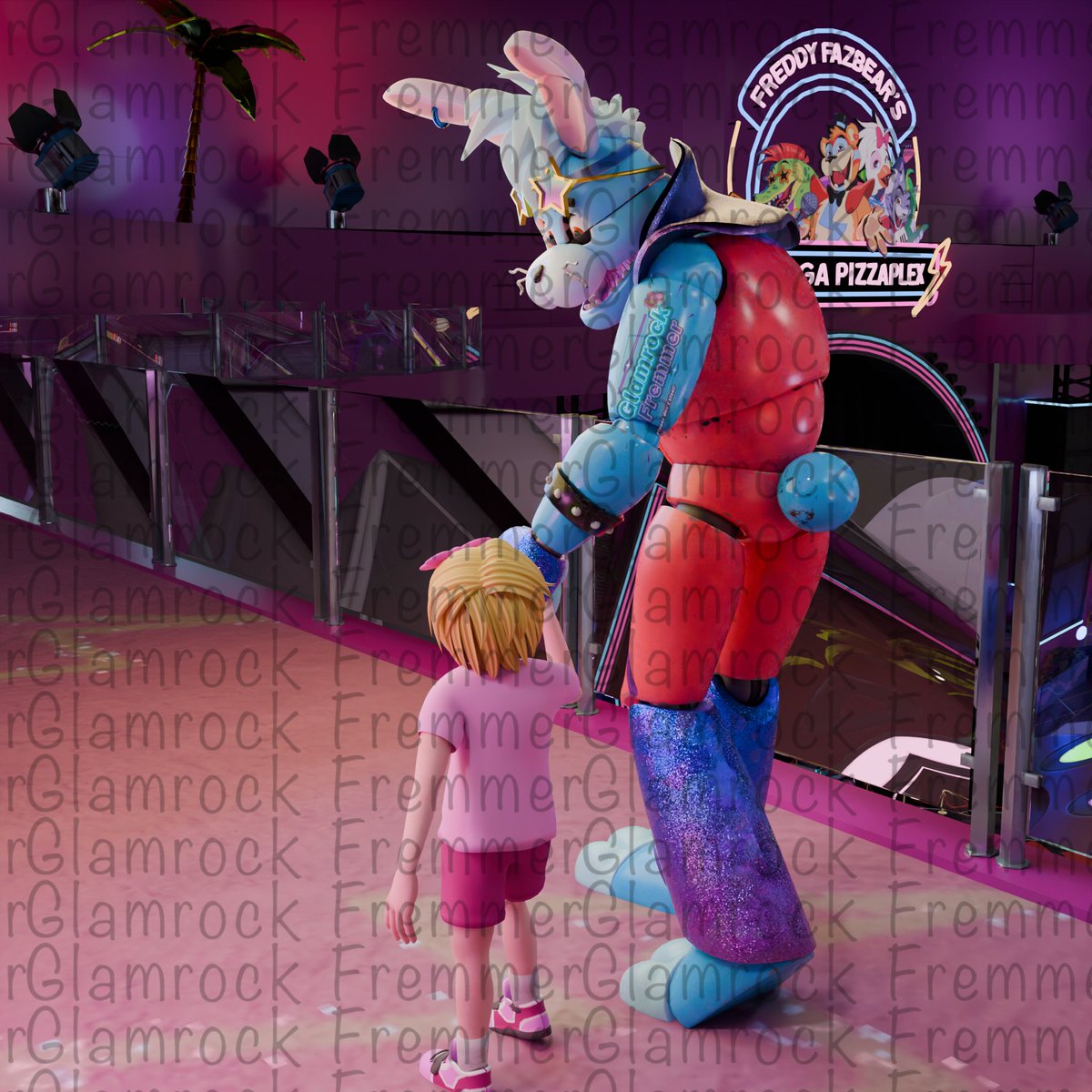 Glamrockfremmer's tweet photo. Let’s go bowling
Models by Zar0kuy , GsstudiosY , Alogeno123 and TheRadicalbear
#fnafoc #fnafblender #glamrockbonnie https://t.co/d5MY519HHq