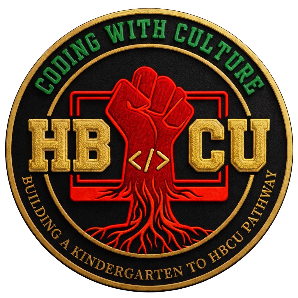 CodingWCulture's tweet photo. I’m Coach Victor Hicks, Founder &amp; CEO of Coding with Culture.

We’re building a Kindergarten-to-HBCU pathway in CS + STEM—helping Black &amp; Brown students become creators, innovators, and future HBCU scholars.

Culture First. Code Always.

codingwithculture.coming https://t.co/tUpzn08Zw2