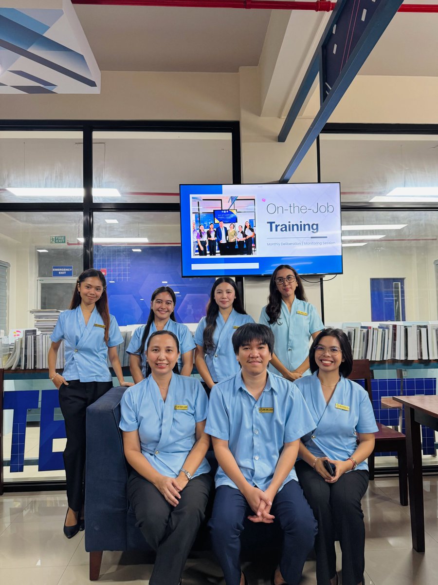 alvaro2989's tweet photo. Not my BLIS babies anymore. Watching them in their OJT uniforms made me emotional. It feels like yesterday they were my little BLIS babies, and now they’re becoming young professionals. So proud of you. https://t.co/SNJz49OFUB
