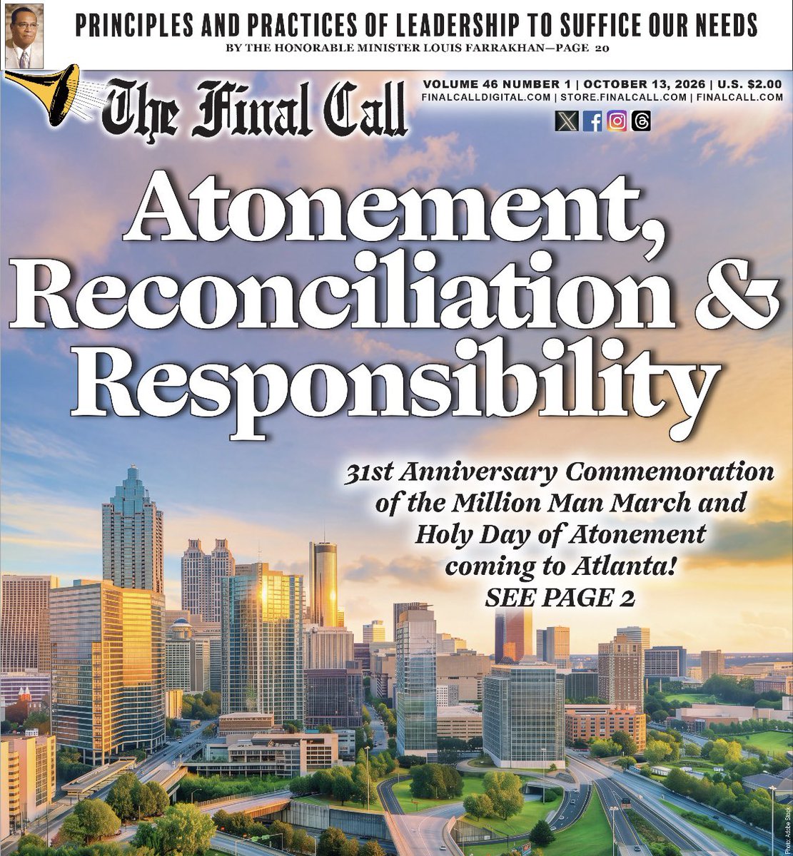 fontainedeon's tweet photo. Peace. All Roads Lead 2 Atlanta, Georgia. The 31st Annual Celebration Of The World Famous-Million Man March

We look forward 2 seeing u &amp; 2 serving u

May Allah continue 2 bless u &amp; your families n every possible way

Sincerely, 

Stud Min 
Abdul Rasul Muhammad, 
Final Call, GM https://t.co/tEz9VYhUhh