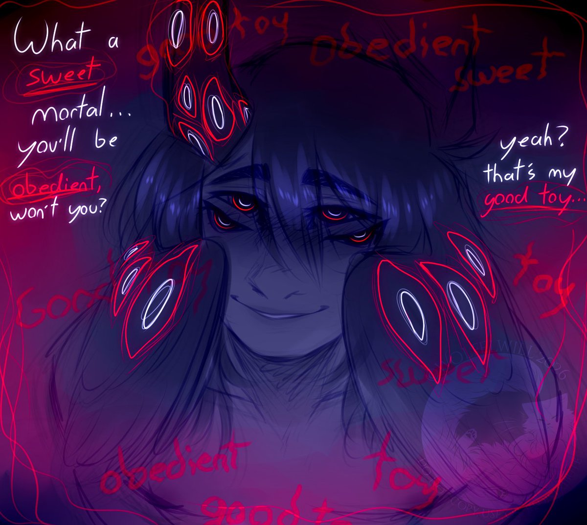 willowsbites's tweet photo. #kinktober day 2: Mind Control
(I'm using my own list, via daily wheel spin)  

#oc #originalcharacter https://t.co/NtD7T70Oop