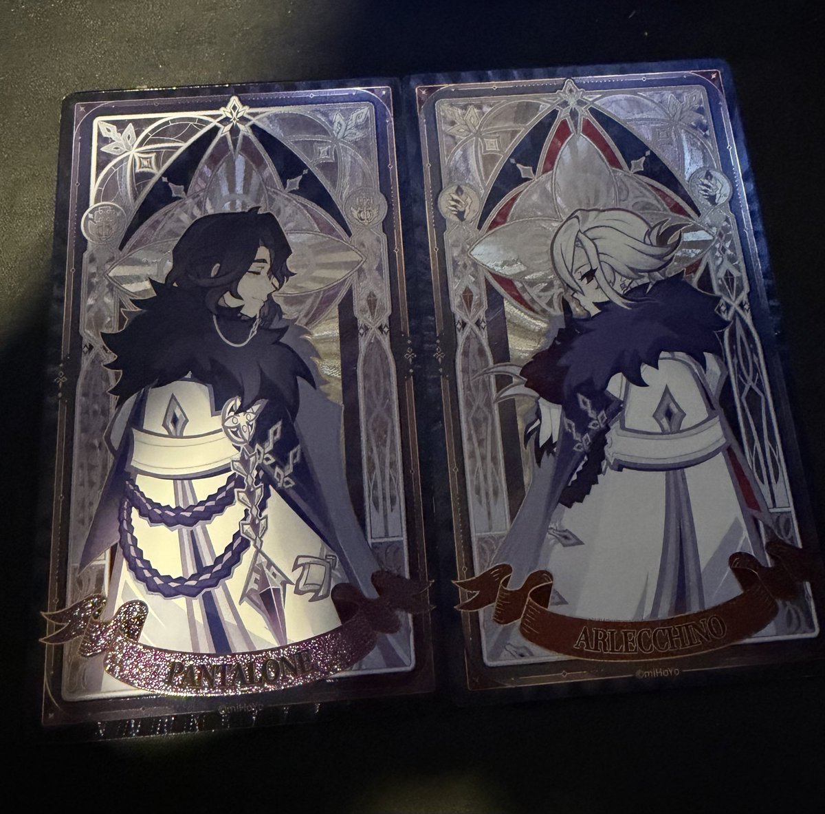 lui_godly's tweet photo. The genshin cards are actually so nice. Tbh might drop Pokemon and start collecting these cuz holy fuck https://t.co/WP1jHr4OCh