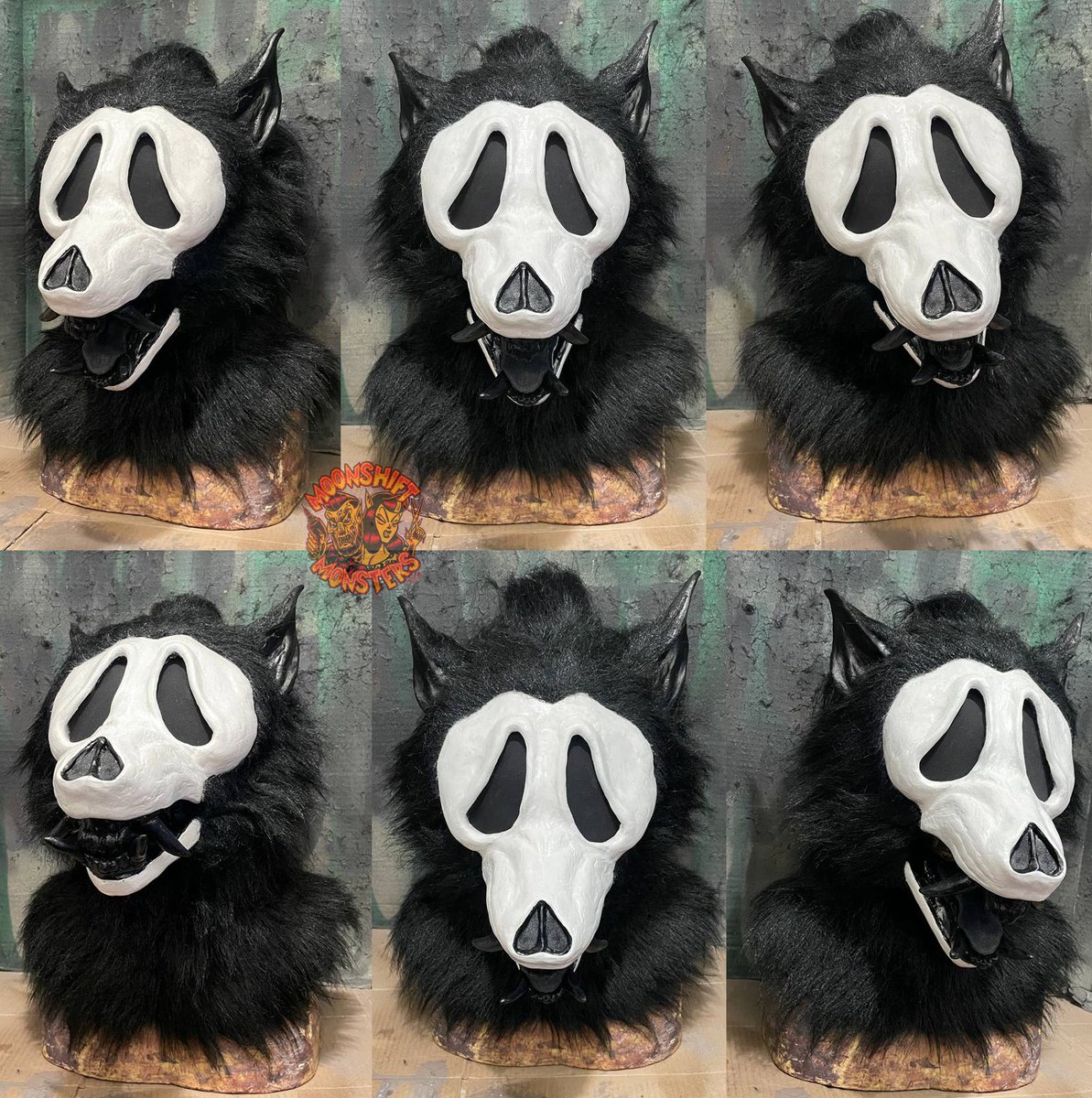 Moonshiftmnstrs's tweet photo. Never posted this Ghostface werewolf finished for a client (here that is). Don't ask how this would work irl it's 
🔪𝓗𝓸𝓻𝓻𝓸𝓻 𝓶𝓪𝓰𝓲𝓬✨ https://t.co/S8NiJCAyXj