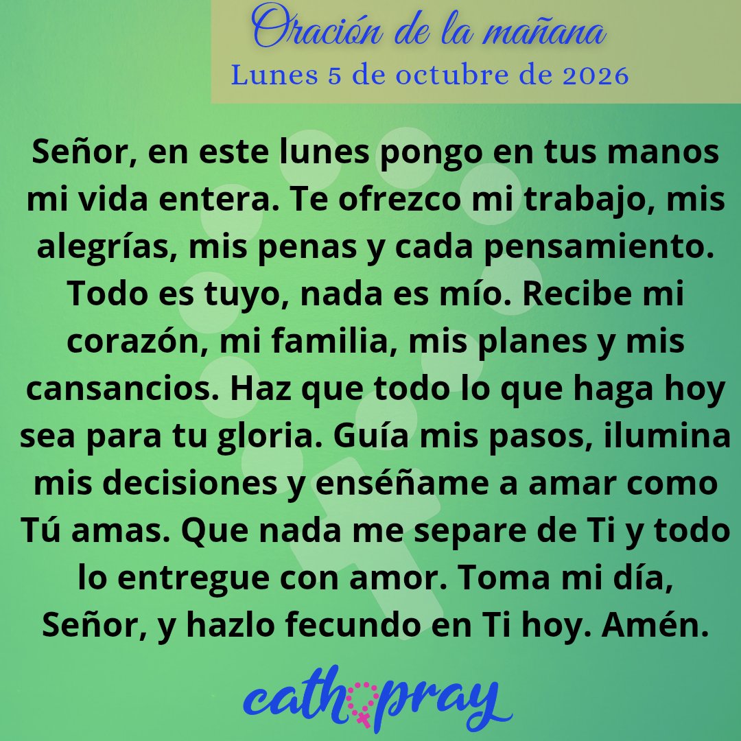 cathopray's tweet photo. #Oración de la mañana. Lunes 5 de octubre de 2026.

* Laudes de hoy: https://t.co/SKyrAXPymh https://t.co/waYEFHgIsN