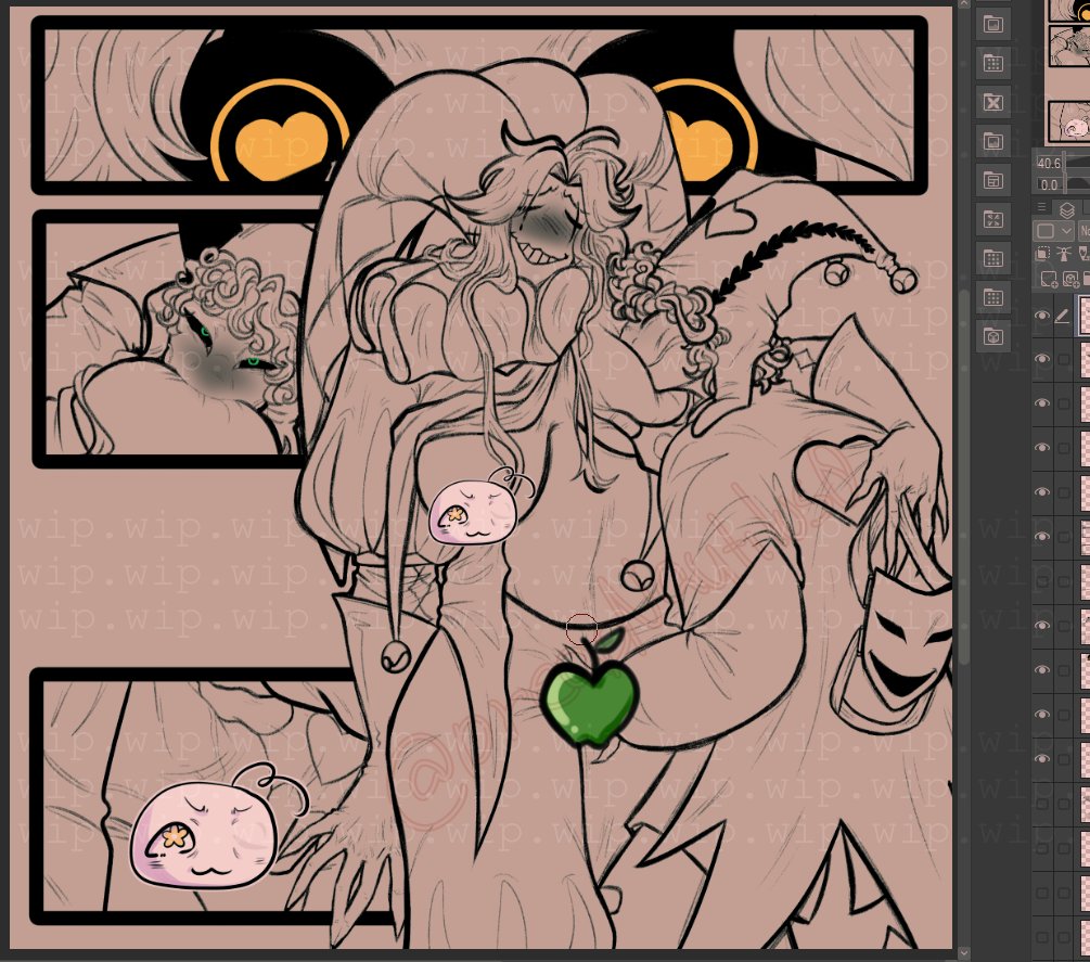 dreadnautilus0's tweet photo. (🍏🔞⭐️)

Mmm.... I might be cooking something up??
I had this idea in my head for days, and I NEEDED to do something about it... Harlequin looks so so rewarded ~🤭
I hope to contribute a bit of greenapple material-- https://t.co/YZHfUAO9Vd