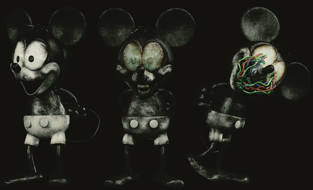cube64_game's tweet photo. I was inspired by;
- @velvetspooky's design of #moretimermouse (https://t.co/dznPhdWIGP)
- inspired by @vibingleaf's video of #pendrive (https://t.co/8udporp6ze), specifically the end part.
- #errormickey is from the #fnati 6.0 secret screen... https://t.co/GIufpZdNNg