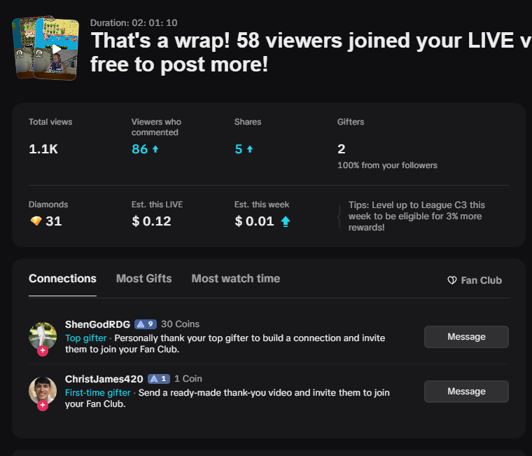 mkplaysgg's tweet photo. Day 2 streaming @0xSunflowerLand on TikTok and yo the viewers are consistently coming to hangout 😄

And good to see them returning playing the game.
Great ahead everyone, happy gaming. https://t.co/4xdQPJqL5T