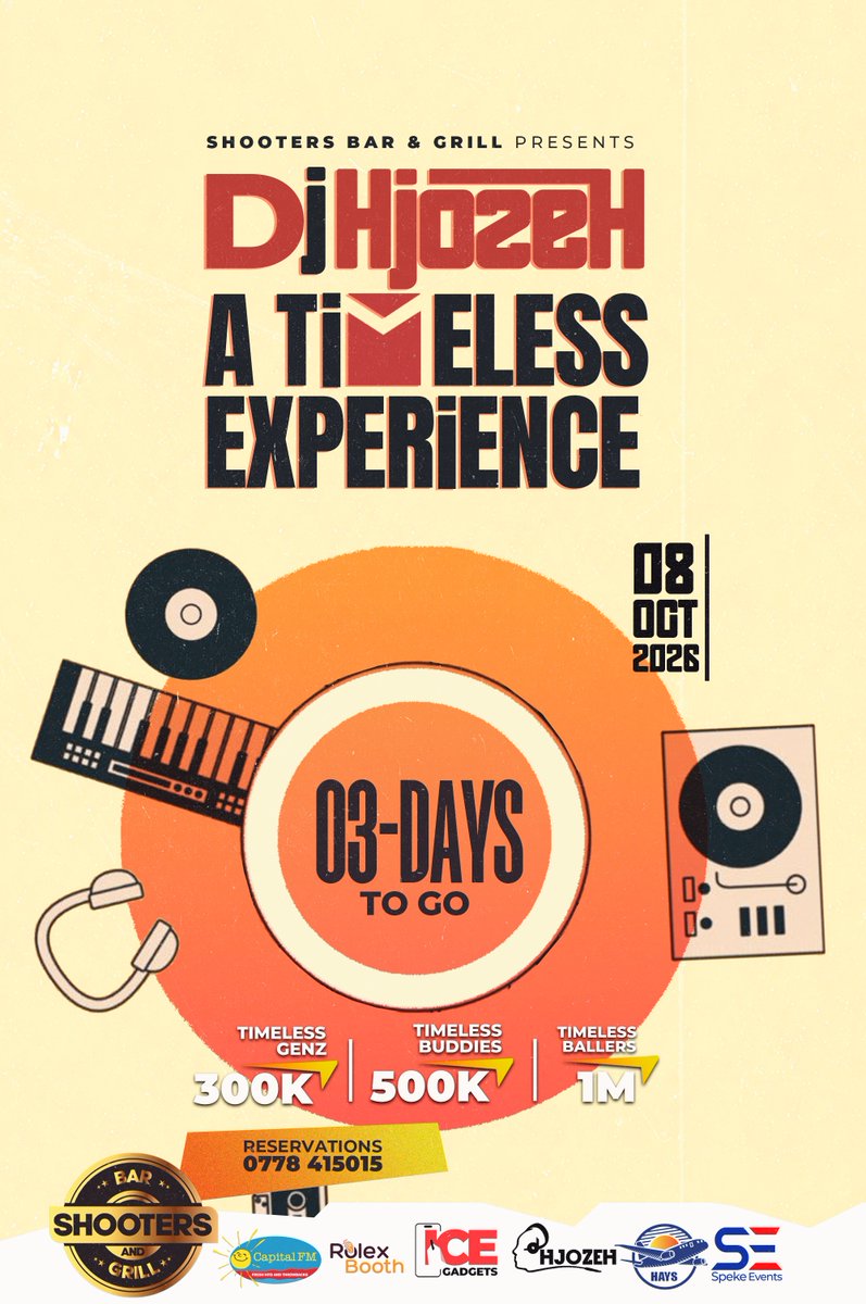 nickson_256's tweet photo. Living mc is gonna be in the building as well.
You should already know what to wear under these three days!
8th October we represent for @DjHjozeh
#TheTimelessExperience https://t.co/JgddVeCeAa