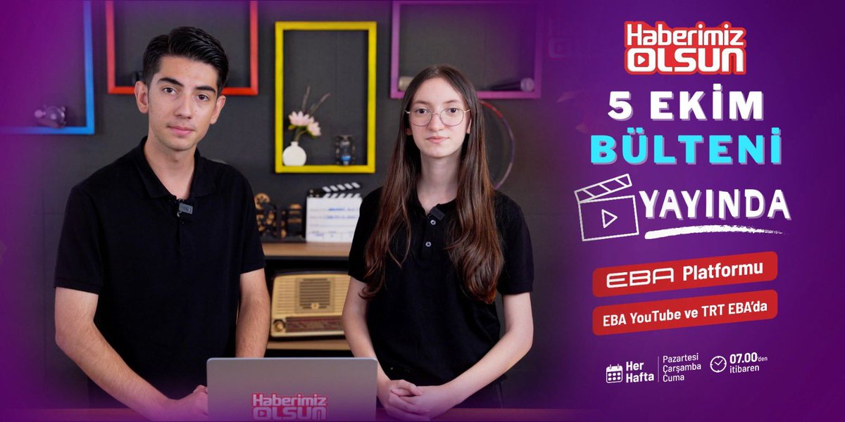 tcmeb's tweet photo. 📺 “Haberimiz Olsun”, 5 Ekim Bülteniyle Yayında

🧑‍💻Türkiye’nin teknolojisini inşa edecek mühendis ve teknisyenler, “Millî Yetkinlik Hamlesi”yle geleceğe hazırlanıyor,

✈️ İstanbul Havalimanı, yeni pistiyle küresel havacılıktaki gücünü artırıyor,

🛰️ Ülkemiz, dünyanın en büyük uzay buluşmalarından birine ev sahipliği yapıyor,

🎥 Bütün bu haberler ve çok daha fazlası bu bültende…

👀 İzlemek için👇🏼

🔗 https://t.co/xT9DHzdNQ5