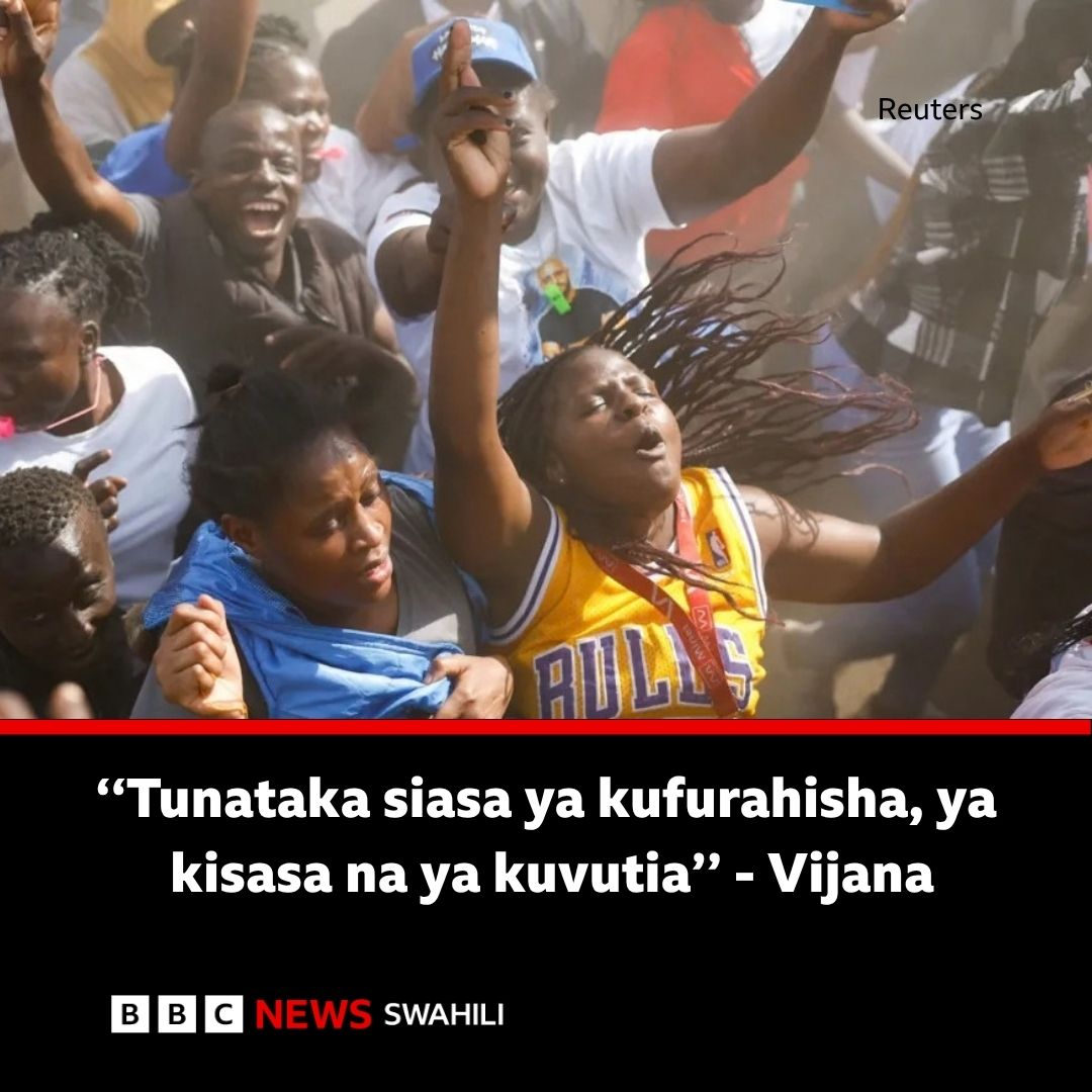 bbcswahili's tweet photo. Jinsi Gen Z wanavyopania kubadili mwelekeo wa uchaguzi ujao wa Kenya
https://t.co/Knz4nnNbdT https://t.co/bJVe57vYHn