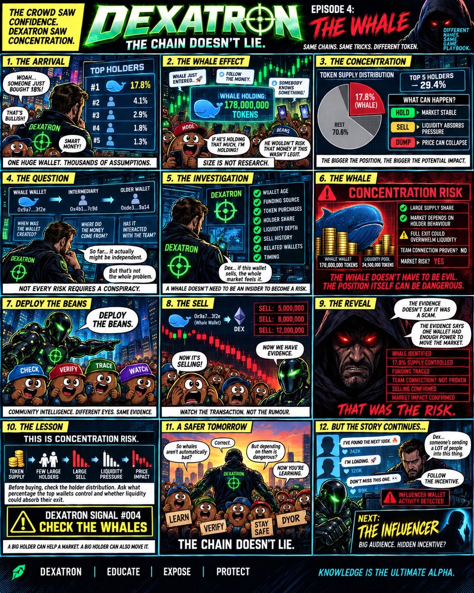 DexatronCrypto's tweet photo. Good morning Beanies, a new week has arrive and it’s Monday. So it’s time for Episode 4 “the Whale” Enjoy!
#Dexatron, #Comics,#CT, #Beanies https://t.co/LZTTmfGhEZ