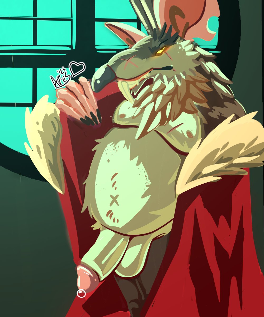 v3sperAD's tweet photo. Bow to your king >;3 #fatfur https://t.co/bN26VtFwnN