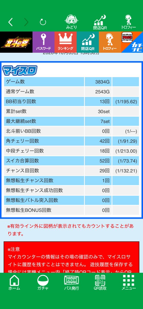 VVV____666's tweet photo. スーパー等価店
トロカスないけどブリブリ北斗🌈
まだ歯茎は見せるな。 https://t.co/mxoYLOl7bu