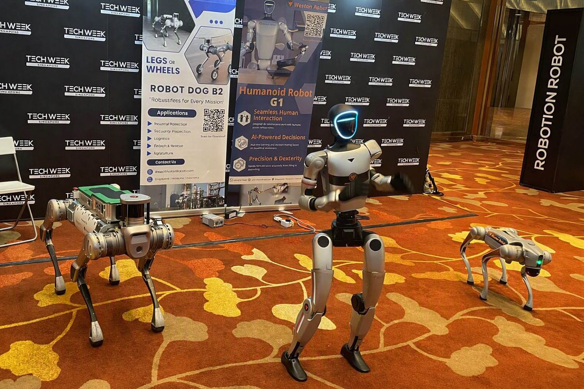 paaliq's tweet photo. Smart Dancing Robots found at Asia TechWeek event!
@marinabaysands 
#asiatechweek https://t.co/G7KJZ6QJpb