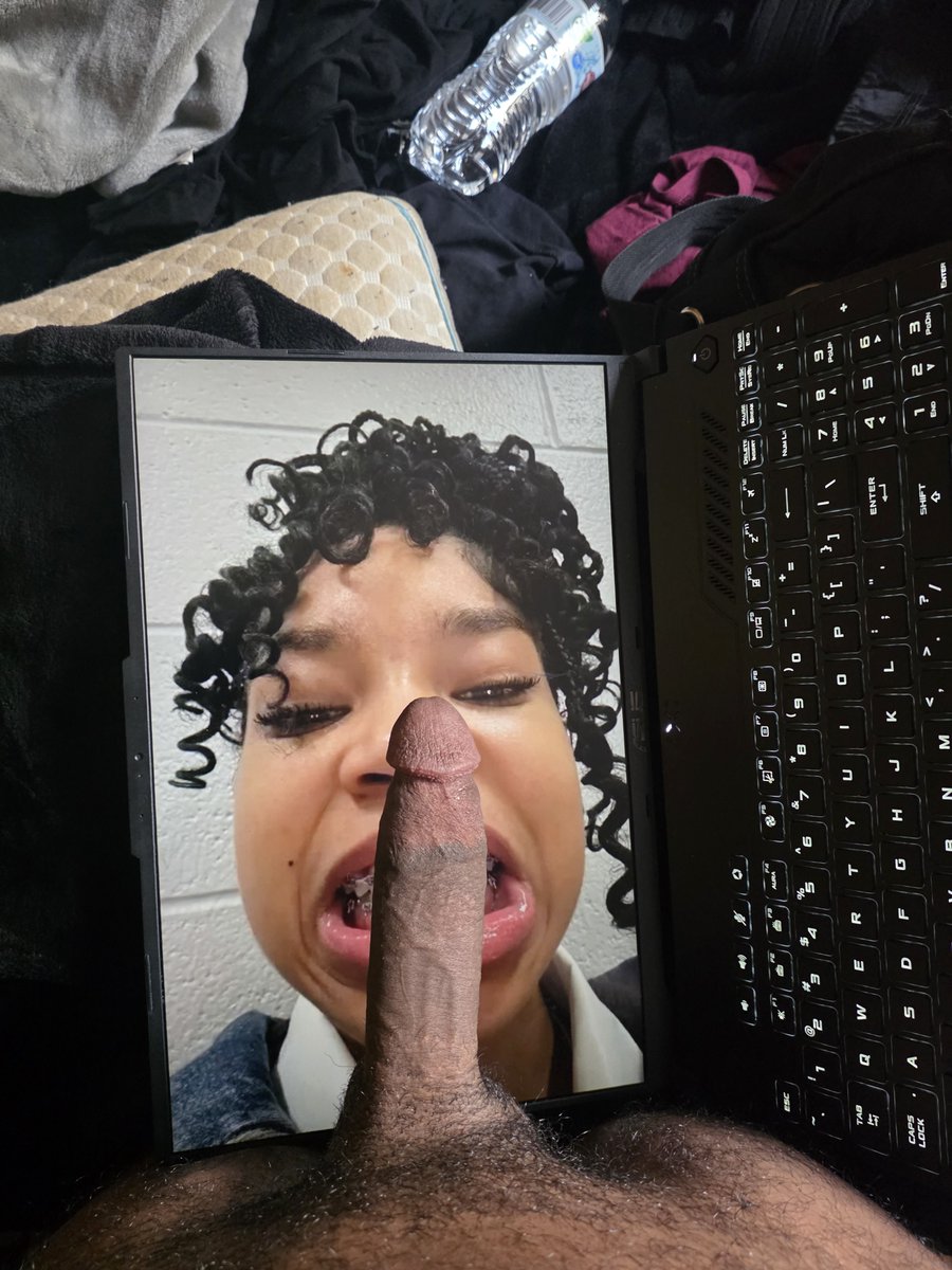FollowMe4Tribz's tweet photo. Isn't she pretty with my big black ghetto dick on her face 😈🥜 https://t.co/P7J6W7YWtT