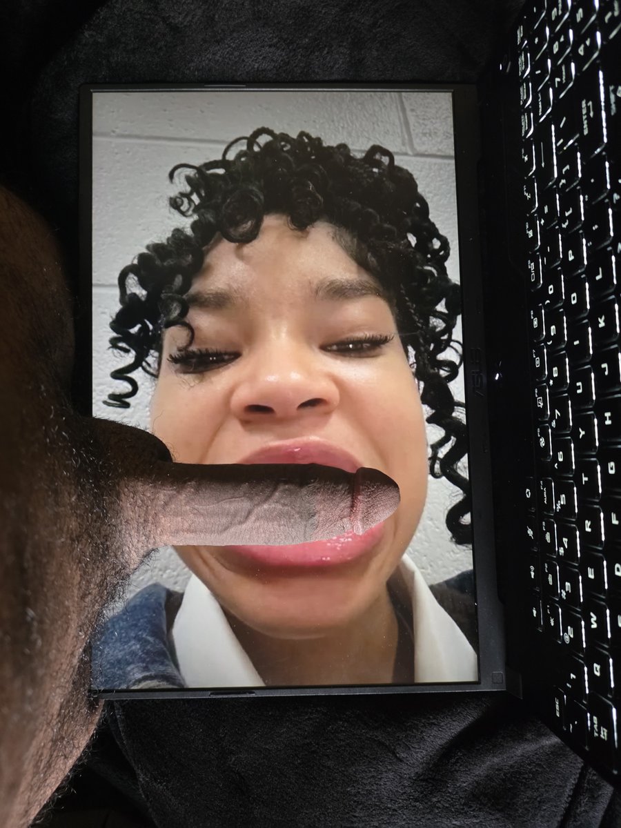 FollowMe4Tribz's tweet photo. Isn't she pretty with my big black ghetto dick on her face 😈🥜 https://t.co/P7J6W7YWtT