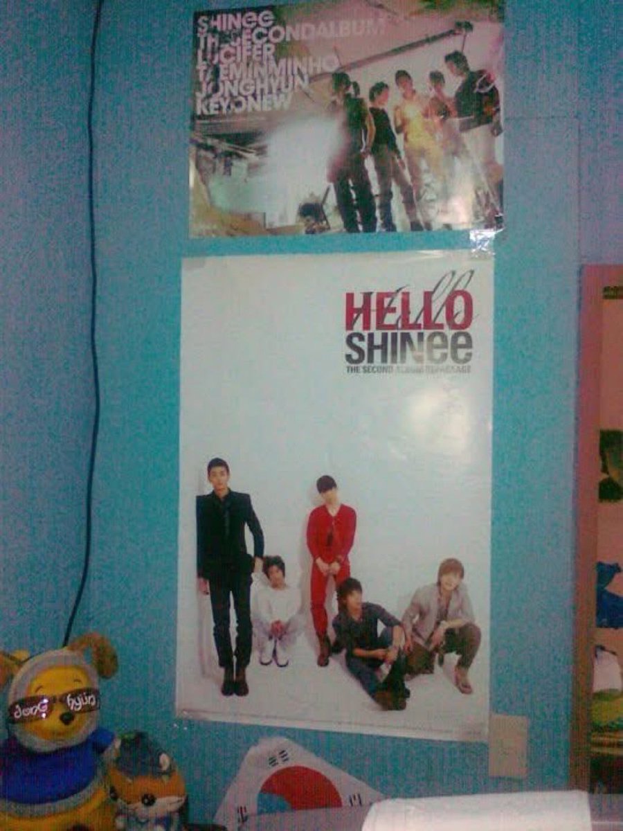 jonghyyun's tweet photo. since shinee's hello was released 16 years ago -- this is my bedroom in 2010 !! https://t.co/zyF7FNFIEk