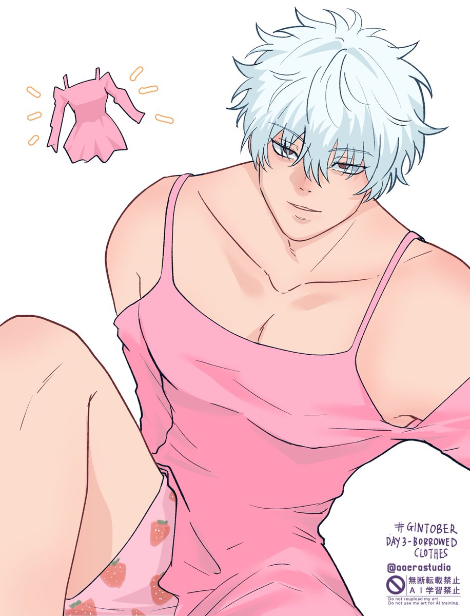 aaerayrzy's tweet photo. Day 3 - Borrowed Clothes
i made him wear my sona's outfit🧍🏻‍♀️

#Gintober2026 https://t.co/aaVUiMqqlg