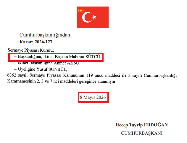 inanmutlu10's tweet photo. Fon vurgununda bir önceki SPK Başkanı İbrahim Ömer Gönül günah keçisi seçiliyor. 

Mevcut SPK Başkanı Mahmut Sütçü gözden kaçırılıyor. 

Sütçü SPK Başkanlığı'na Mayıs 2026 atandı ama Kasım 2024'ten beri SPK ikinci başkanıydı. 

O da oradaydı yani. 

SPK hala Fatma Betül Sayan Kaya ve eşi hakkında suç duyurusunda bulunduğunu açıklamadı.