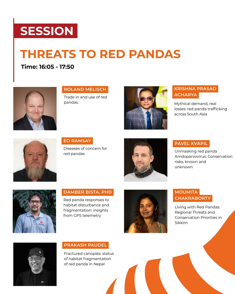 RedPandaNetwork's tweet photo. Day One - Red Panda Symposium 2026
Know Our Speakers

__________
#RedPandaSymposium #RedPanda #RPS #Conservation #Symposium https://t.co/limoSllNRE