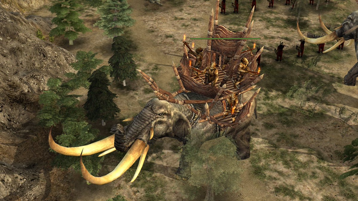 xxlaragyxx's tweet photo. Gaming appreciation day! (Daily posting of random game models, units and more) 

- Mumakil with Isengard Crossbows 
- Battle for Middle Earth 2004 

#BFME https://t.co/BOgLiUXvoJ
