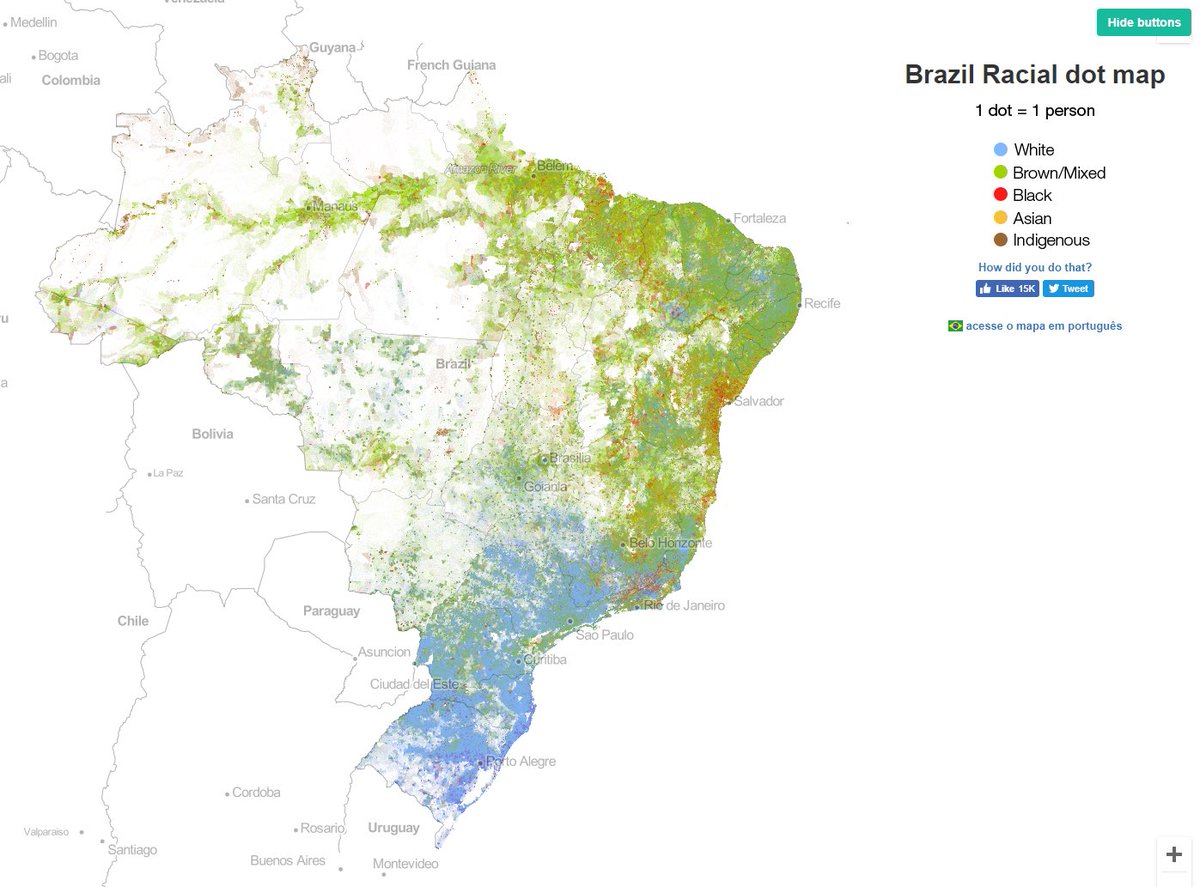 ElectionMapsIF's tweet photo. Per usual, the White voters of Southern Brazil strongly backed the right while the brown voters up North backed the left. Certain small interior states buck this trend due to the power of specific industries that feel threatened by the left https://t.co/Vq0DIU1t8j
