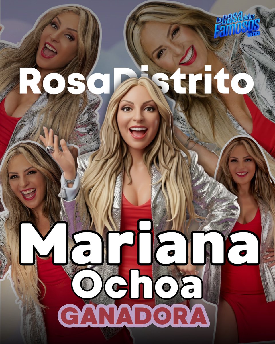 kikemth's tweet photo. Tras 71 días de competencia, Mariana Ochoa se convirtió en la ganadora de la cuarta temporada de La Casa de los Famosos México.

¿Estás de acuerdo con la decisión?

¿Qué lugar le hubieras dado tú?

#RosaDistrito #LaCasaDeLosFamososMexico #Televisa #LCDLFM #MarianaOchoa https://t.co/LRhUV7WFom