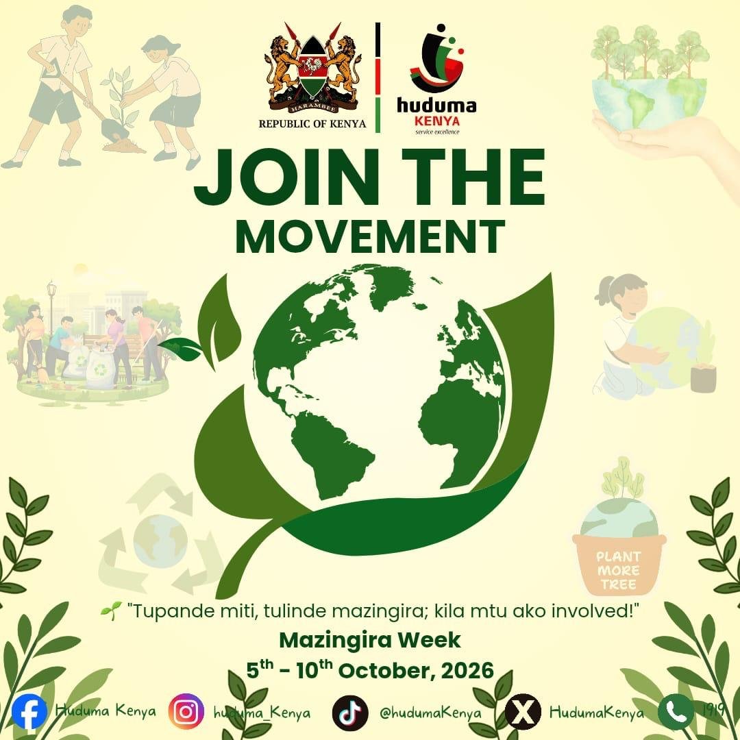 HudumaKenya's tweet photo. The Earth is what we all have in common. Let's protect it and nurture it. https://t.co/0PhIaXKhmY