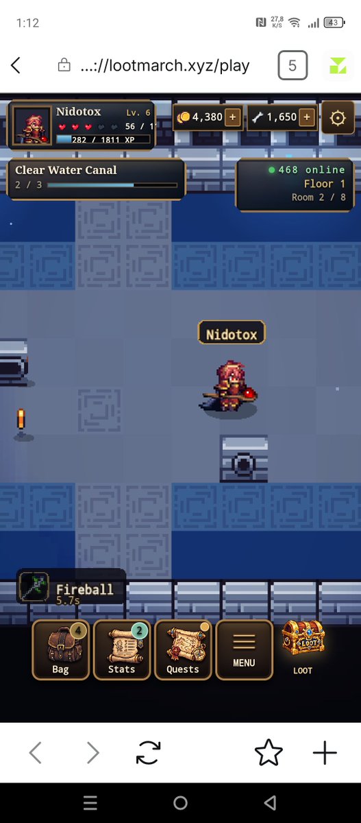 NidoTox68766's tweet photo. ¡Mi héroe inactivo y la mazmorra ocupada! 😴⚔️ Mi Varita limpió habitaciones mientras yo no estaba.
@PlayLootMarch #LootMarch #P2E. https://t.co/Y919y4xfbB