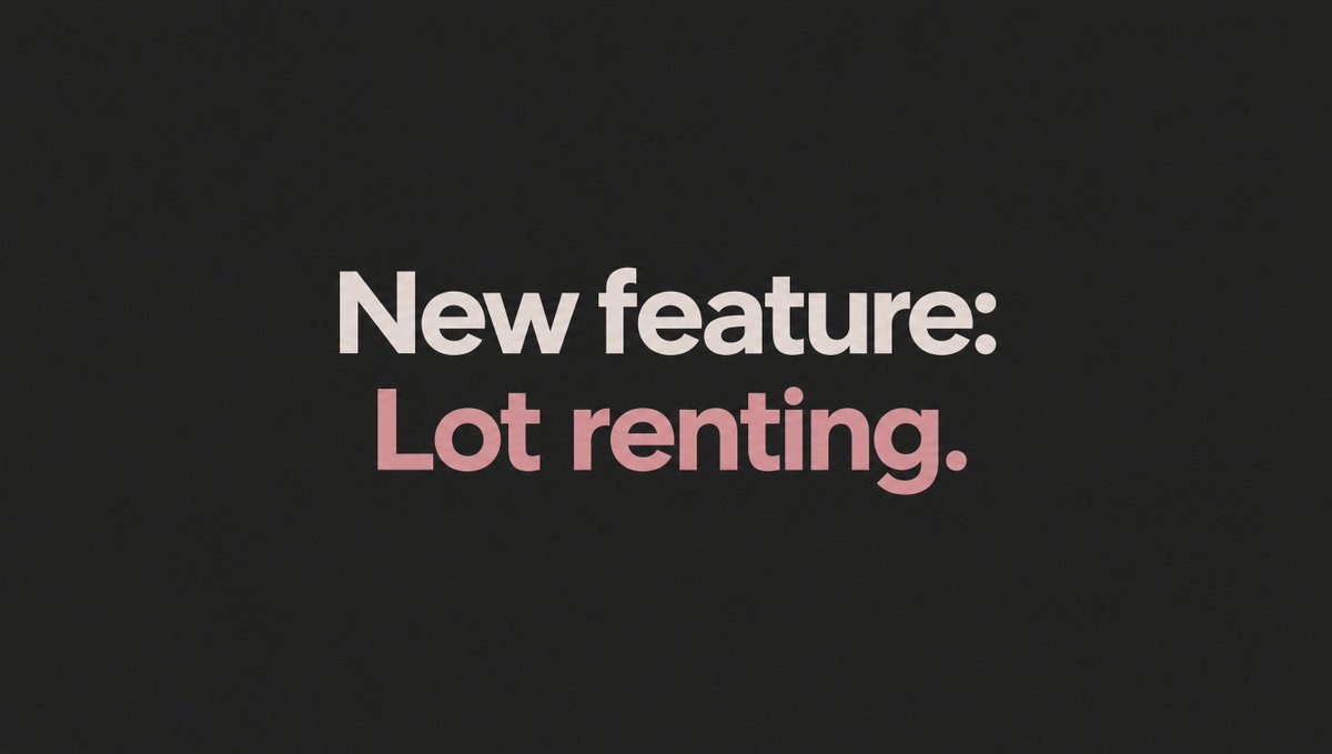 LotProtocol's tweet photo. New feature added: Lot renting.

You can now rent out a Lot without selling it.

Say you own a Lot you really like, but you’re not/can't actively monitor it right now.

Someone can bid 3 SOL to rent it for 4 hours → they get the fees generated during those 4 hours, while you keep ownership. 

Once the rental expires, the fees go straight back to you.

We added this directly to the orderbook of each coin, alongside normal Lot bids/asks.

So now you can buy Lots, sell Lots, or rent the fees for a while.

Own the asset. Trade the activity.